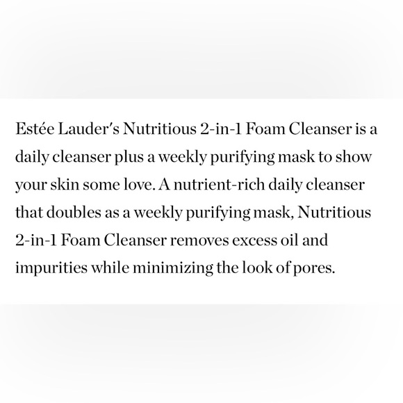 $11❤️‍🔥 Estée Lauder Nutritious 2-in-1 Foam Cleanser 2PK 🧼🪞 NEW - Picture 8 of 13